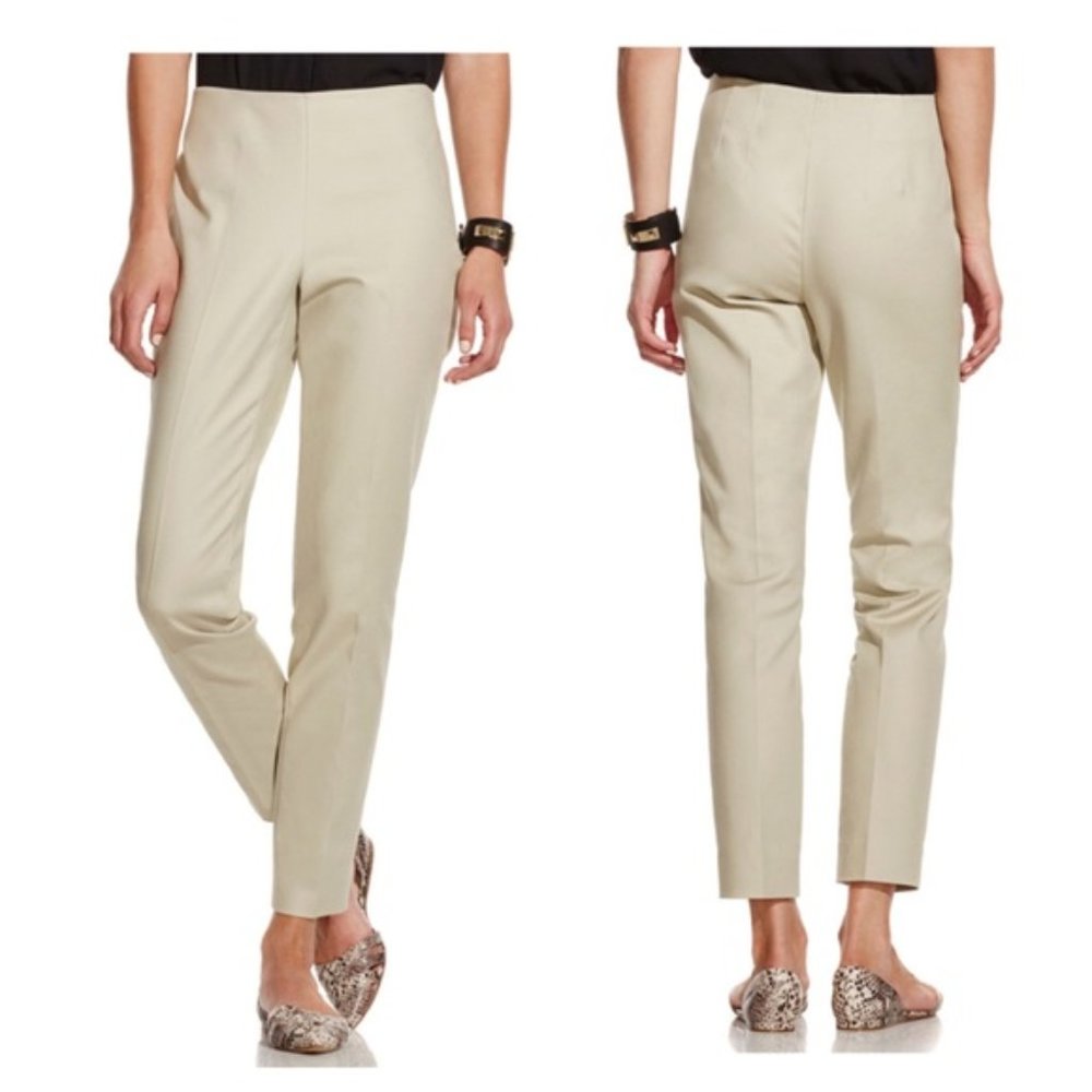 Vince Camuto Beige Tan Side Zip Ankle-Length Sz 10
